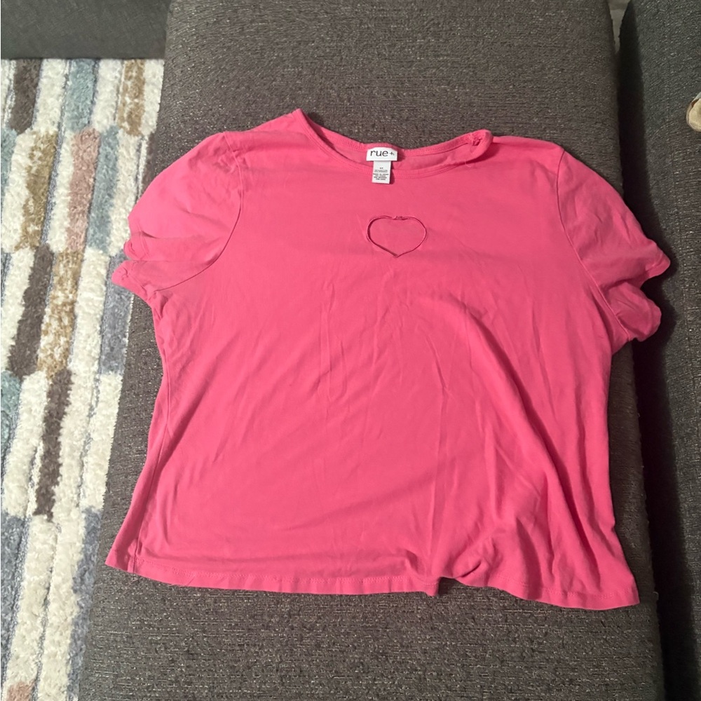 Rue21 Heart Cutout Tee